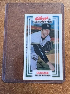 Béisbol Kelloggs 1983 3-D Super Stars # 10 Goose Gossage - Imagen 1 de 2