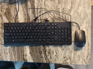 New Lenovo Traditional USB Wired Keyboard & Mouse Combo Set - Bild 1 von 5