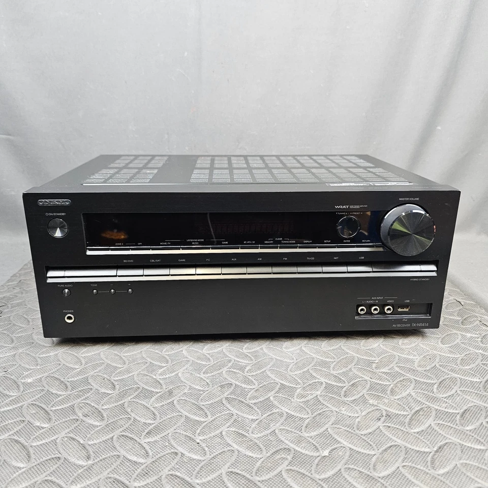 Onkyo TX-NR414 Home Theatre AV Receiver 5.1 Channel HDMI TrueHD Dolby DTS Amp - Image 1 of 4