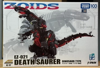TAKARA TOMY ZOIDS AZ-07 DEATH SAURER EZ-021 DINOSAUR TYPE MODEL KIT  T-SPARK - Image 1 of 4