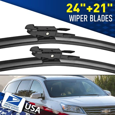 Wiper Blades Set Premium Hybrid silicone  High Quality For Chevrolet Traverse - Imagem 1 de 4