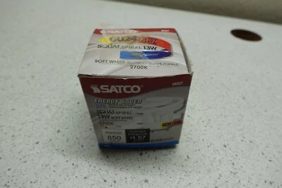 Transitional Mini Spiral Compact Fluorescent Lamp - 13W - 2700K - SATCO-S8227 - Image 1 of 4