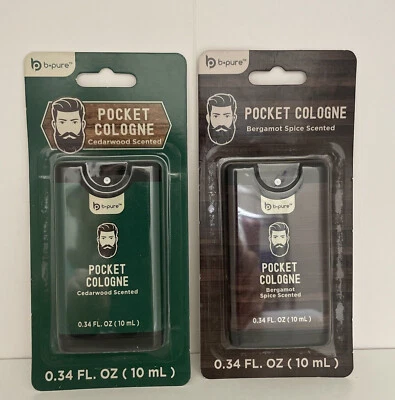Fragancia perfumada de bergamota y madera de cedro Pocket Colonia nueva y sellada X2 Foto 1 de 4