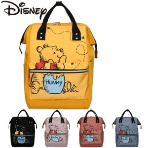Fashionable Unisex Yellow Winnie The Pooh School Backpack - NEW - Picture 1 of 8