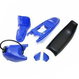 BLUE Plastic Fender Fairing Seat Fuel Tank Yamaha PEEWEE PW50 PY50 50 DIRT BIKE - Picture 1 of 4