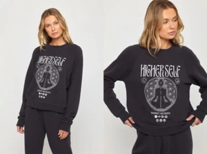 Spiritual Gangster Higher Self Forever Crew Pullover Sweatshirt, L, Black, NWT - Picture 1 of 4