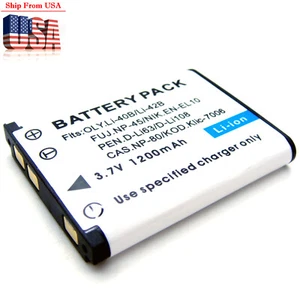 Battery Pack For LI-42B Li-40B Olympus Tough TG-310 TG-320 LS-20 LS-20M VH-210 - Picture 1 of 4