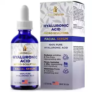Hyaluronic Acid for Face Anti-aging Serum 100% Pure Medical Formula MadeinUSA - Picture 1 of 5
