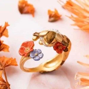 Nausicaa Fox-Squirrel Ring, Japanese Handmade Jewelry, Official Studio Ghibli - Picture 1 of 8