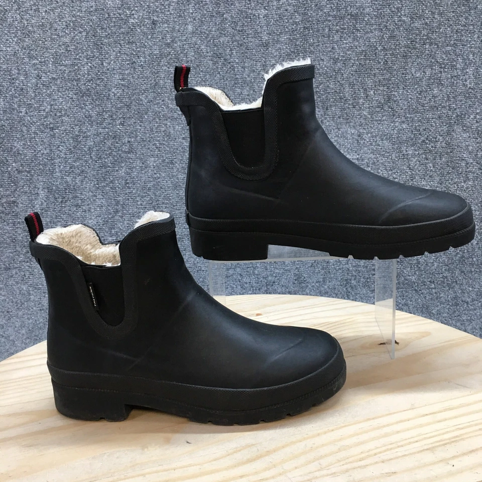 Botas de invierno impermeables Tretorn para mujer 9 M Lina negras imitación cuero piel Foto 1 de 4