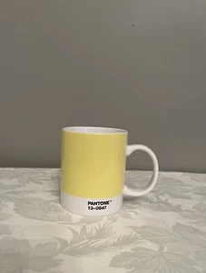 Pantone Mug Yellow 13-0647  & Gray 17-5104 Copenhagen Danish Design Handmade - Picture 1 of 6