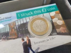 2018 £2 Frankenstein Strike your own at the royal mint experience cased display - Picture 1 of 9