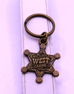 Wild Wild West Casino at Park Place Sheriff's Star Keyring - Picture 1 of 3
