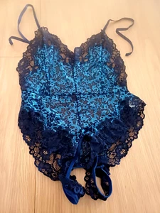 womens sexy erotic lingerie, teddy, crotchless, backless, tie up,size Large - Picture 1 of 5