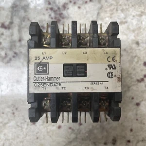 Cutler Hammer Contactor C25END425 Series A1 25A 25 A Amp 24 Volt Coil Used - Bild 1 von 4