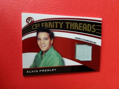 ELVIS PRESLEY WORN DRESS SHIRT SWATCH RELIC CARD 2005 TOPPS PRISTINE THREADS - Image 1 of 2