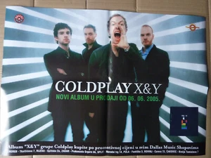 COLDPLAY x&y ORIGINAL KROATISCHE CD WERBEPLAKAT - Bild 1 von 1
