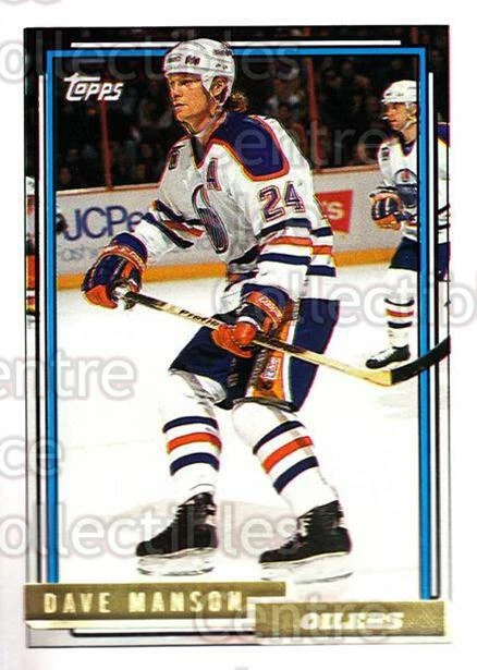 1992-93 Topps Gold #389 Dave Manson - Image 1 of 1