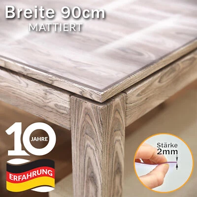 Tischdecke Tischfolie Tischschutz Schutzfolie Folie 2mm PVC 90 cm Br. matt ANRO - Bild 1 von 4