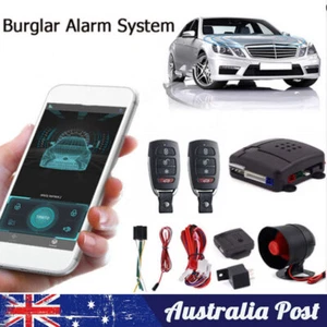 Car Security Alarm System Immobiliser Remote Central Locking Shock Sensor Kit - Picture 1 of 11