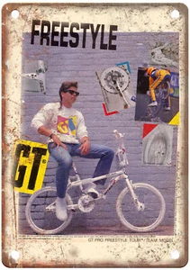 Old School BMX 1988 GT Vintage Magazine Ad Reproduction Metal Sign B1042 - Picture 1 of 1