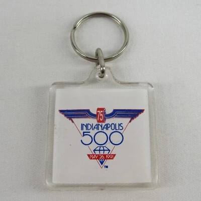 1991 Indianapolis 500 Keychain 75th Running Event Collector Indy 500 Souvenir - Image 1 of 4