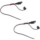 2Pcs 300mm 18AWG Solar Panel Battery SAE Plug Extension Adapters Cables Line