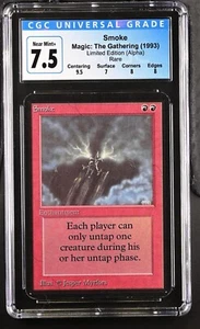 Smoke Alpha CGC 7.5 (Near mint +) MTG Magic VINTAGE - Picture 1 of 2