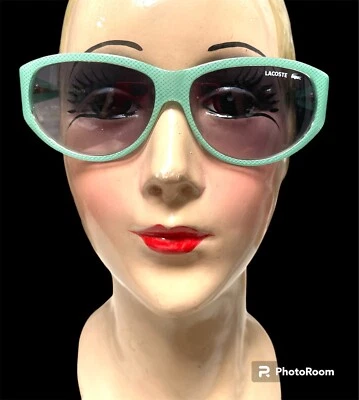 Очки солнцезащитные Izod Lacoste винтажные 90-е как новые зеленые золотистые 1990-е с зеленым узором подготовительные - Изображение 1 из 4