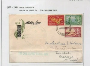 Tonga: 1964; cover with set tourist to Portugal from Matson line, EBTG21 - Picture 1 of 2