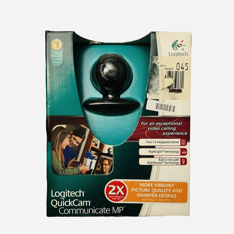 Logitech Quickcam Communicate MP  (released 2008) BRAND NEW! Old technology - Image 1 of 1
