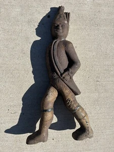 Vtg Cast Iron Hessian Soldier 19” - Picture 1 of 3