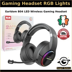 Wireless Bluetooth Gaming Headphone RGB Lights Headset & Microphone Headphones - Picture 1 of 5