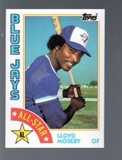 1984 Topps Tiffany Lloyd Moseby #403 
