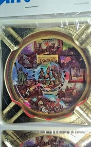 1776 Bicentennial Patriotic Tin Ash Trays  Set of 4  NEW USA package damage - Picture 1 of 6