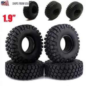1.9" Rc Truck Rock Crawler Tires 114mm OD Mud Wheel for 1.9 Beadlock Rim Upgrade - Picture 1 of 16