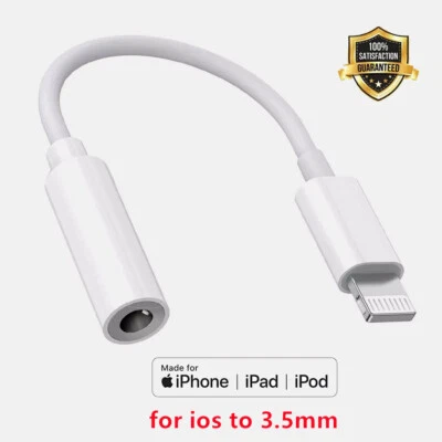 Adapter for iPhone 3.5mm Jack Connector cable Headphone Aux Some IOS Device NEW - Image 1 of 4