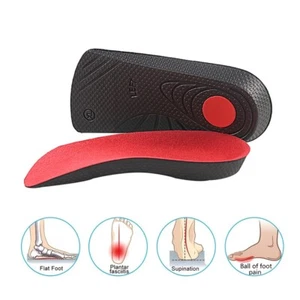 3/4 Insoles Orthopedic Shoe Inserts Men Women Shock Absorption Pads Arch Support - Picture 1 of 18