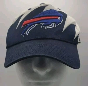 Vintage 90's Buffalo Bills Logo Athletic Sharktooth Strapback Hat Football NFL - Picture 1 of 9