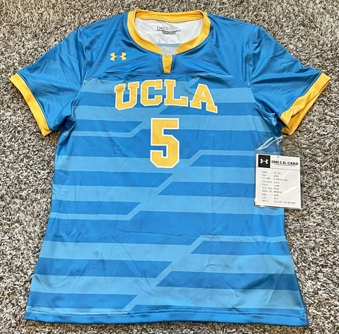 Under Armour UCLA Bruins Womens Soccer Jersey #5 Size M w/ SMS ID Card Cover