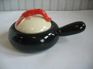 1950s Shawnee Pottery Lobster Ware individual handled soup bisque casserole bowl - Picture 1 of 7