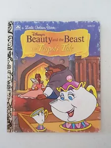 Little Golden Book - La Bella y la Bestia de Disney El cuento de la tetera 1993 HC - Imagen 1 de 7
