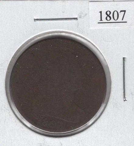 1807 Draped Bust Large Cent - GOOD Large Fraction Cover