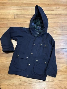 Lands’ End navy rain and winter child’s coat 7 - Picture 1 of 5