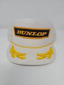 Gorra de camionero Dunlop Snapback vintage diseño huevos revueltos malla trasera - Imagen 1 de 8