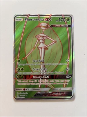 ** Pheromosa GX (Full Art) 140/156 Sun & Moon Ultra Prism NM - Image 1 of 2