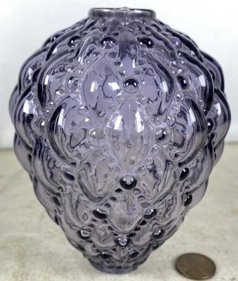 Antigua bola de varilla de iluminación de 1900 con textura púrpura Foto 1 de 4