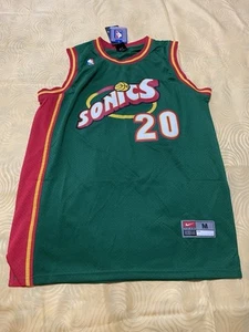 Vintage Gary Payton #20 Seattle Sonics Nike Basketball Jersey NBA Size M NEW!! - Picture 1 of 11