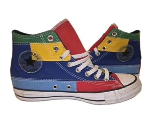 Converse Patchwork Color Block M 7.5 W 9.5 High Top 169939F All Star Chuck - Picture 1 of 16