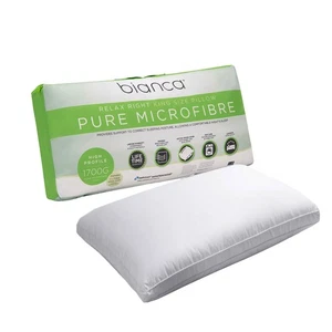 1700g Relax Right Pure Microfiber King Pillow 50 x 90cm by Bianca - Bild 1 von 2